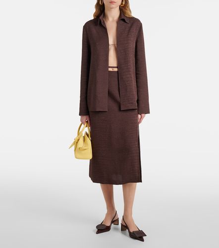 Jacquemus Jupe midi Notte en satin - Jacquemus - Modalova
