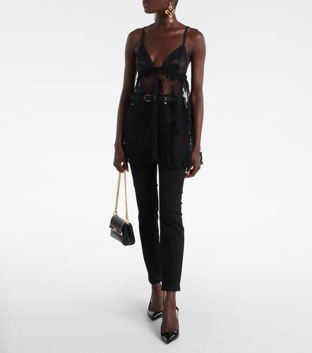 Top en dentelle à fleurs - Dolce&Gabbana - Modalova