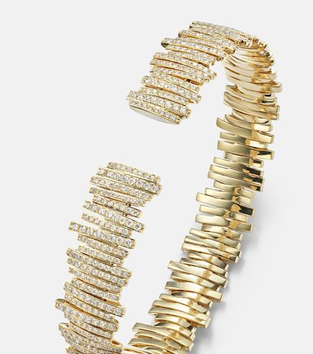 Bracelet Classic Medium en or 18 ct et diamants - Suzanne Kalan - Modalova