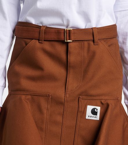 X Carhartt – Mini-jupe en toile de coton - Sacai - Modalova