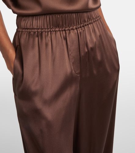 Pantalon ample en soie mélangée - Brunello Cucinelli - Modalova