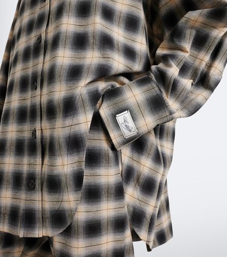 Chemise asymétrique en coton à carreaux - The Attico - Modalova