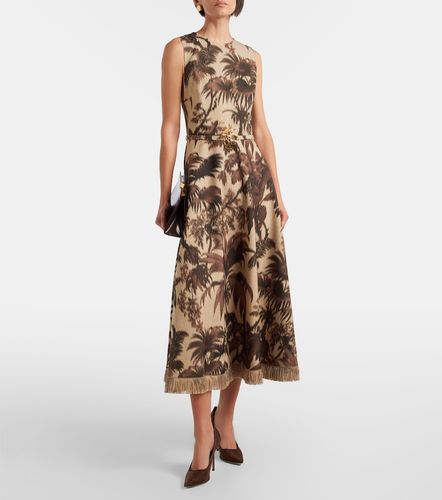 Robe midi à franges - Oscar de la Renta - Modalova
