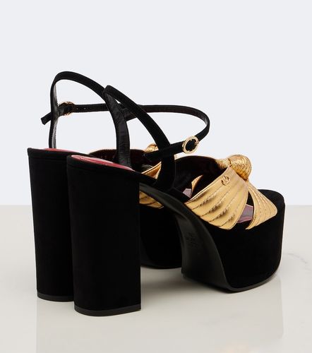 Sandales Crasher à plateau en cuir - Valentino Garavani - Modalova