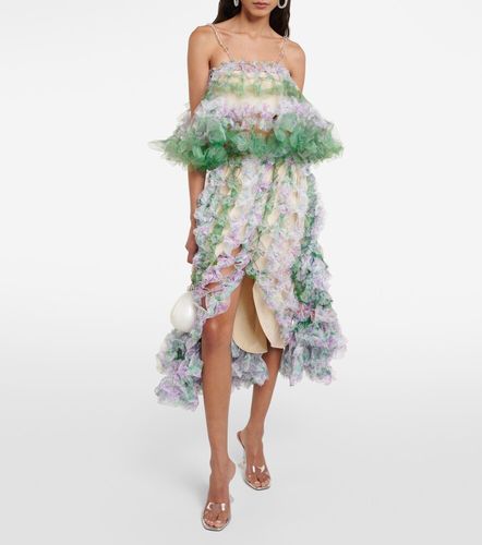 Crop top en tulle à ornements - Susan Fang - Modalova