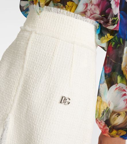 Jupe midi en laine mélangée - Dolce&Gabbana - Modalova