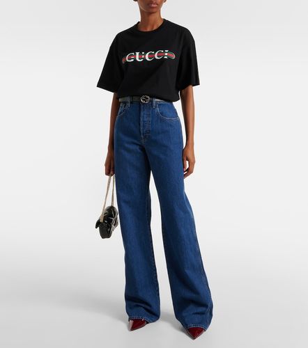 T-shirt Lido en jersey de coton à imprimé - Gucci - Modalova