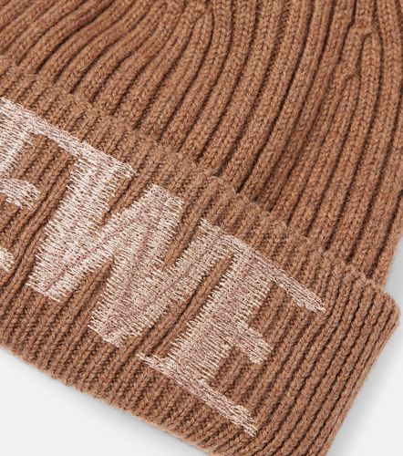 Bonnet en laine mélangée à logo - Loewe - Modalova