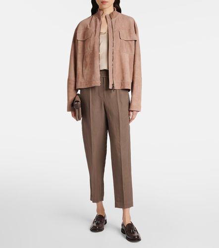 Pantalon droit à taille mi-haute - Brunello Cucinelli - Modalova