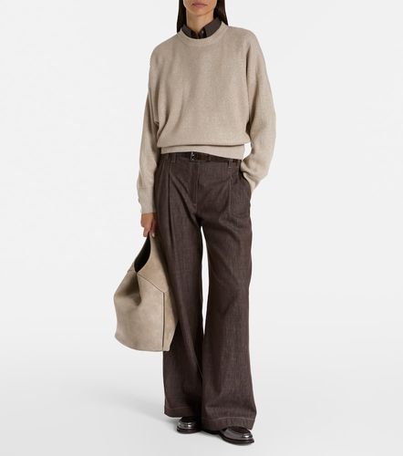 Pull en cachemire mélangé - Brunello Cucinelli - Modalova