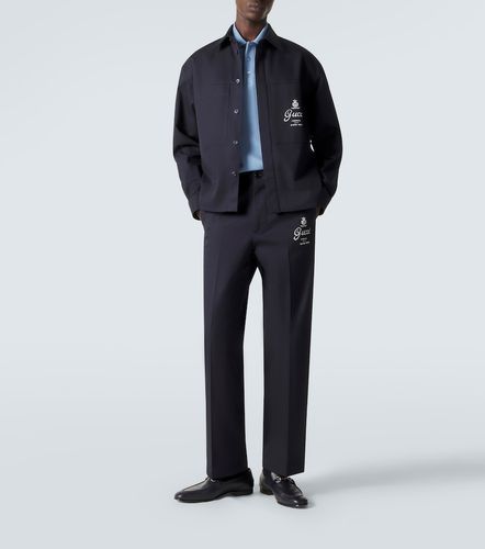 Pantalon droit imprimé en coton - Gucci - Modalova
