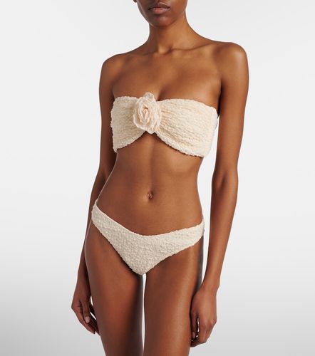 Haut de bikini bandeau Rosa à appliqués fleuris - Montce - Modalova