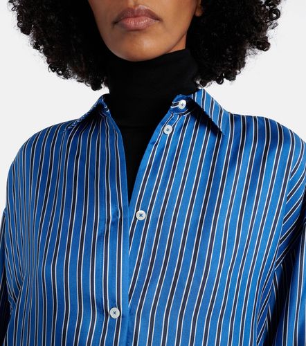 Chemise rayée oversize en soie - Toteme - Modalova