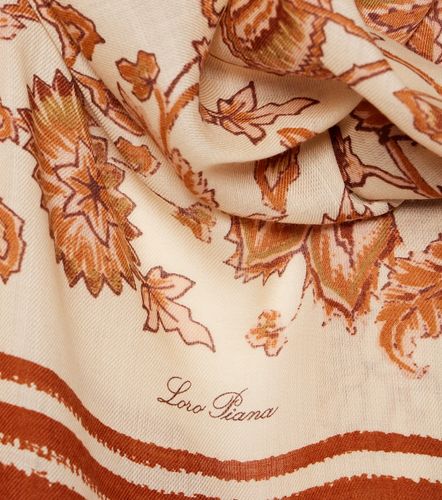 Foulard en cachemire et soie à fleurs - Loro Piana - Modalova