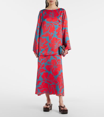 Jupe crayon à fleurs - Dries Van Noten - Modalova