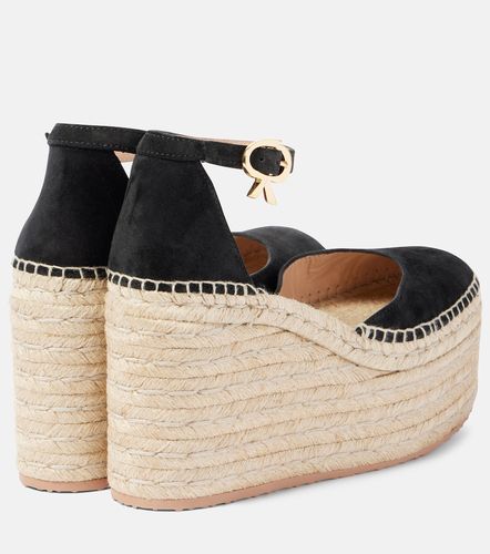 Espadrilles compensées à plateforme en daim - Gianvito Rossi - Modalova