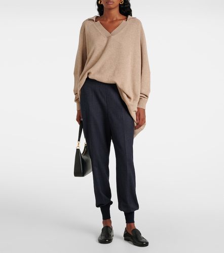 Pantalon de survêtement en flanelle de laine - Stella McCartney - Modalova