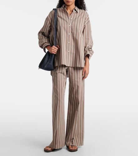 Chemise rayée en coton mélangé - Brunello Cucinelli - Modalova