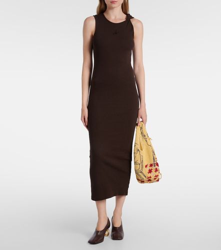 Robe longue brodée en coton - JW Anderson - Modalova