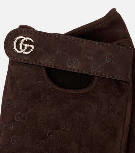 Gucci Gants GG en jacquard de daim - Gucci - Modalova