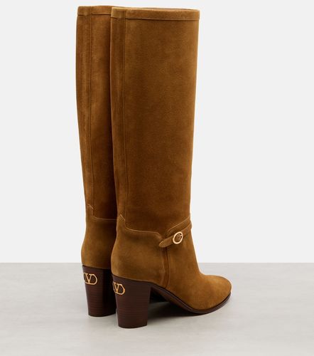 Bottes Pattie 75 en daim - Valentino Garavani - Modalova