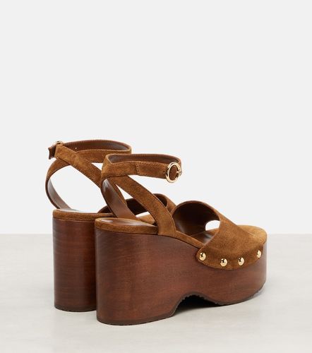 Sandales à plateau Ardéa en daim - Gianvito Rossi - Modalova