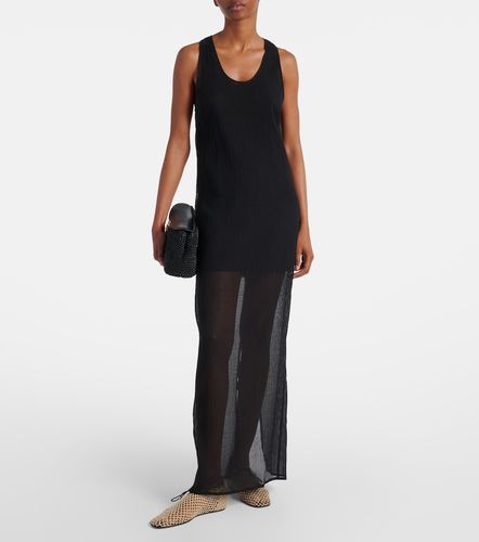 Robe longue semi-transparente en coton et soie - Toteme - Modalova