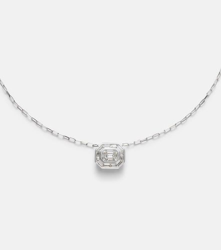 Collier Bezel Illusion en or blanc 18 ct et diamants - Shay Jewelry - Modalova