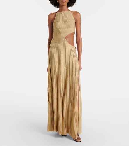 Robe longue en lamé - Roberto Cavalli - Modalova