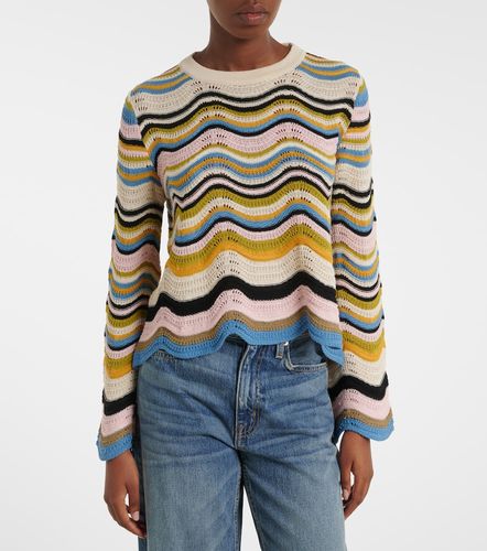Pull en coton à motif chevron - La DoubleJ - Modalova