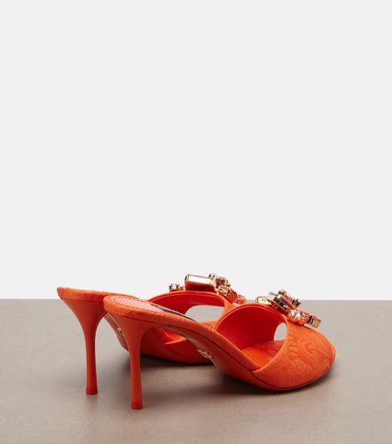 Mules en brocart à ornements - Dolce&Gabbana - Modalova
