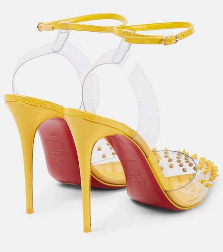 Escarpins Spikoo 100 en cuir verni et PVC à clous - Christian Louboutin - Modalova