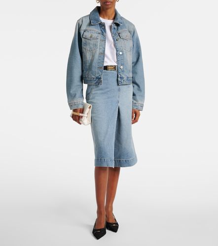 Jupe portefeuille en jean - Victoria Beckham - Modalova