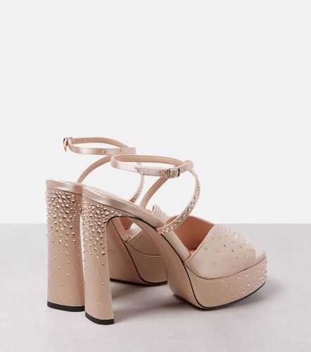 Sandales Karli 125 à plateau en satin - Jimmy Choo - Modalova