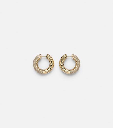 Boucles d'oreilles Sculpted Cable en or 18 ct et diamants - David Yurman - Modalova