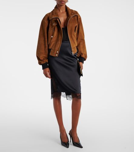 Veste bomber Briar en daim - Nour Hammour - Modalova
