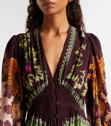 Robe longue imprimée en soie - La DoubleJ - Modalova