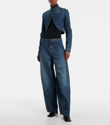 Alaïa Jean barrel à taille mi-haute - Alaia - Modalova