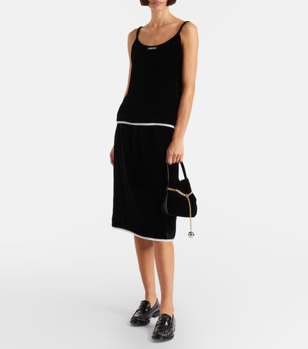 Prada Caraco en velours et dentelle - Prada - Modalova
