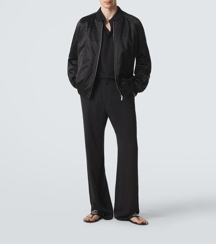 Veste GG en satin de coton mélangé - Gucci - Modalova