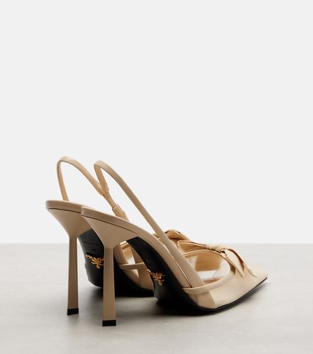 Escarpins slingback en mesh et cuir - Prada - Modalova
