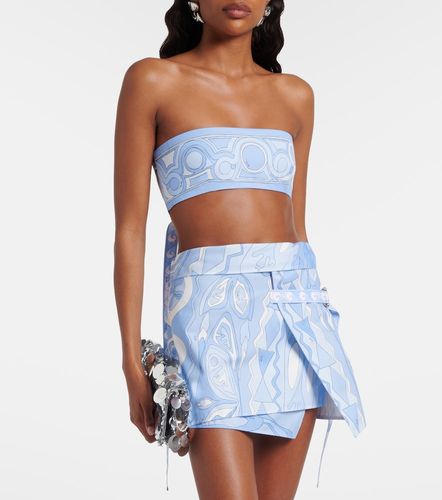 Top bandeau en coton à imprimé - Pucci - Modalova