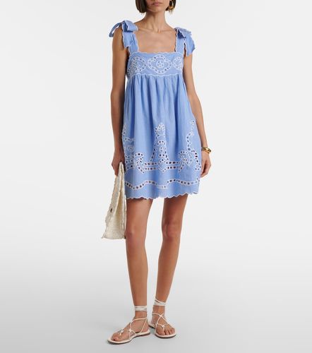 Robe en coton à broderies anglaises - Juliet Dunn - Modalova