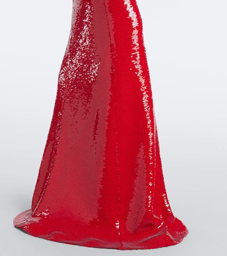 Robe longue asymétrique à sequins - David Koma - Modalova