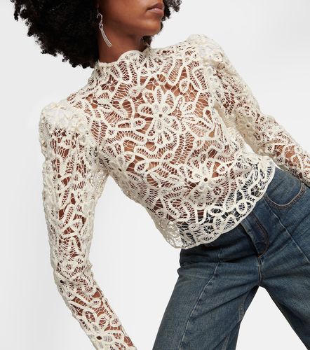 Top Neline brodé en coton à fleurs - Isabel Marant - Modalova