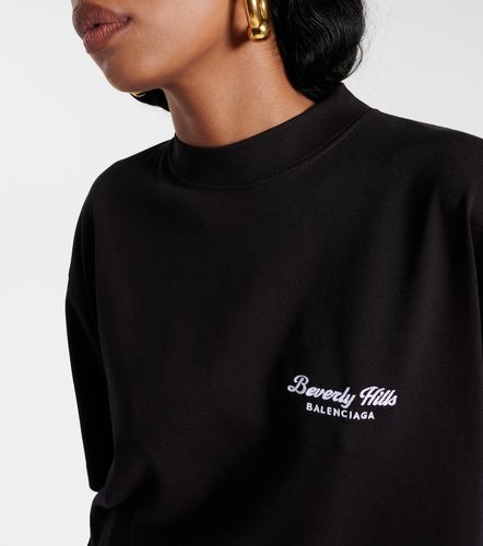 T-shirt en jersey de coton imprimé - Balenciaga - Modalova