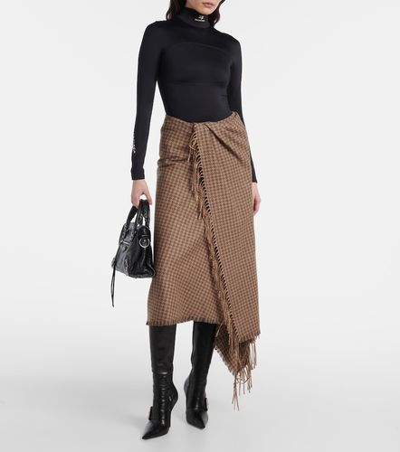 Jupe portefeuille en laine mélangée - Balenciaga - Modalova