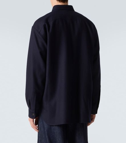 Chemise brodée en laine à fleurs - Dries Van Noten - Modalova