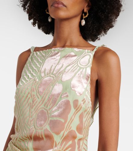 Robe Ventura en velours et résille à fleurs - SIR - Modalova