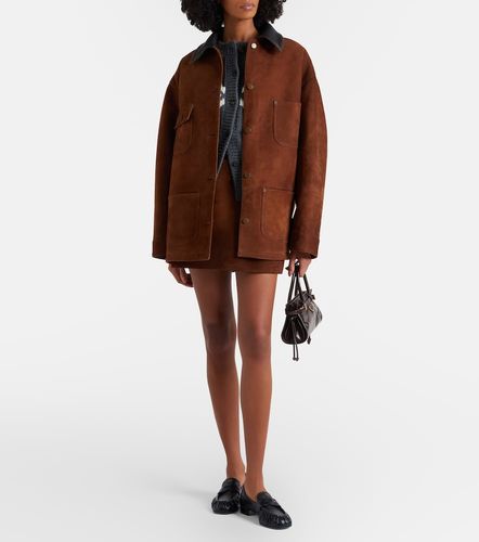 Prada Veste en daim et cuir - Prada - Modalova